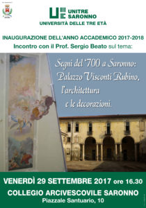 Manifesto inaugurazione Anno Accademico 2017-2018