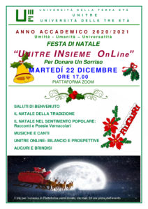 Unitre insieme online